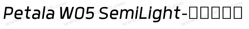 Petala W05 SemiLight字体转换